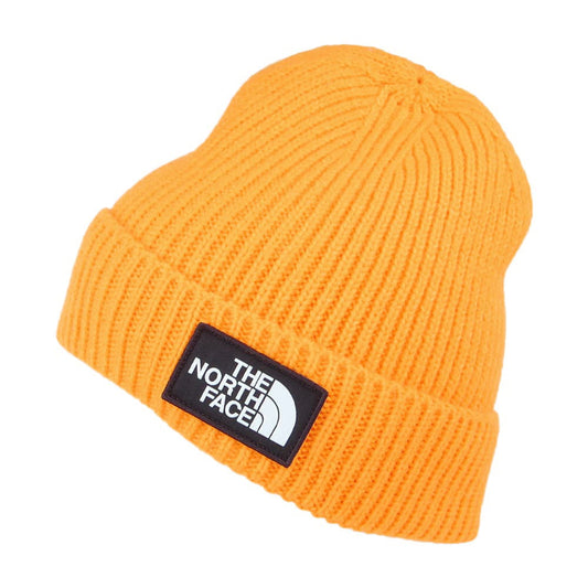 Gorro Beanie Logo Box con vuelta de The North Face - Amarillo