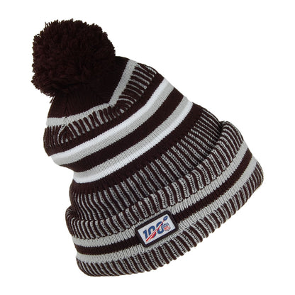 Gorro con pompón NFL On Field Knit Las Vegas Raiders de New Era - Negro-Gris