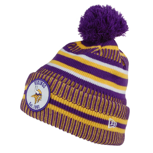 Gorro NFL On Field Knit Minnesota Vikings de New Era - Morado-Amarillo