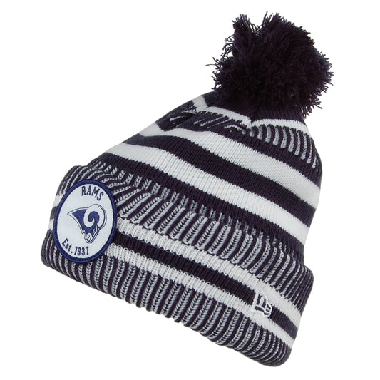 Gorro NFL On Field Knit Los Angeles Rams New Era - Azul Marino-Blanco