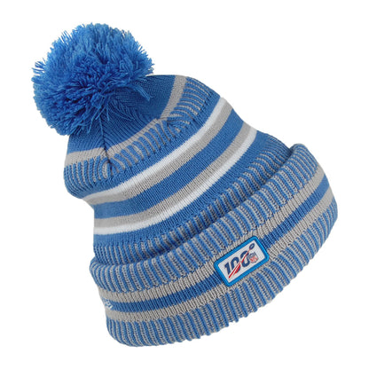Gorro con pompón NFL On Field tejido Detroit Lions de New Era - Azul-Gris
