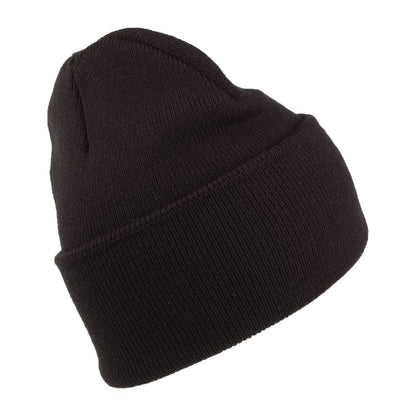 Gorro Beanie Pinscript con vuelta tejido de Mitchell & Ness - Negro