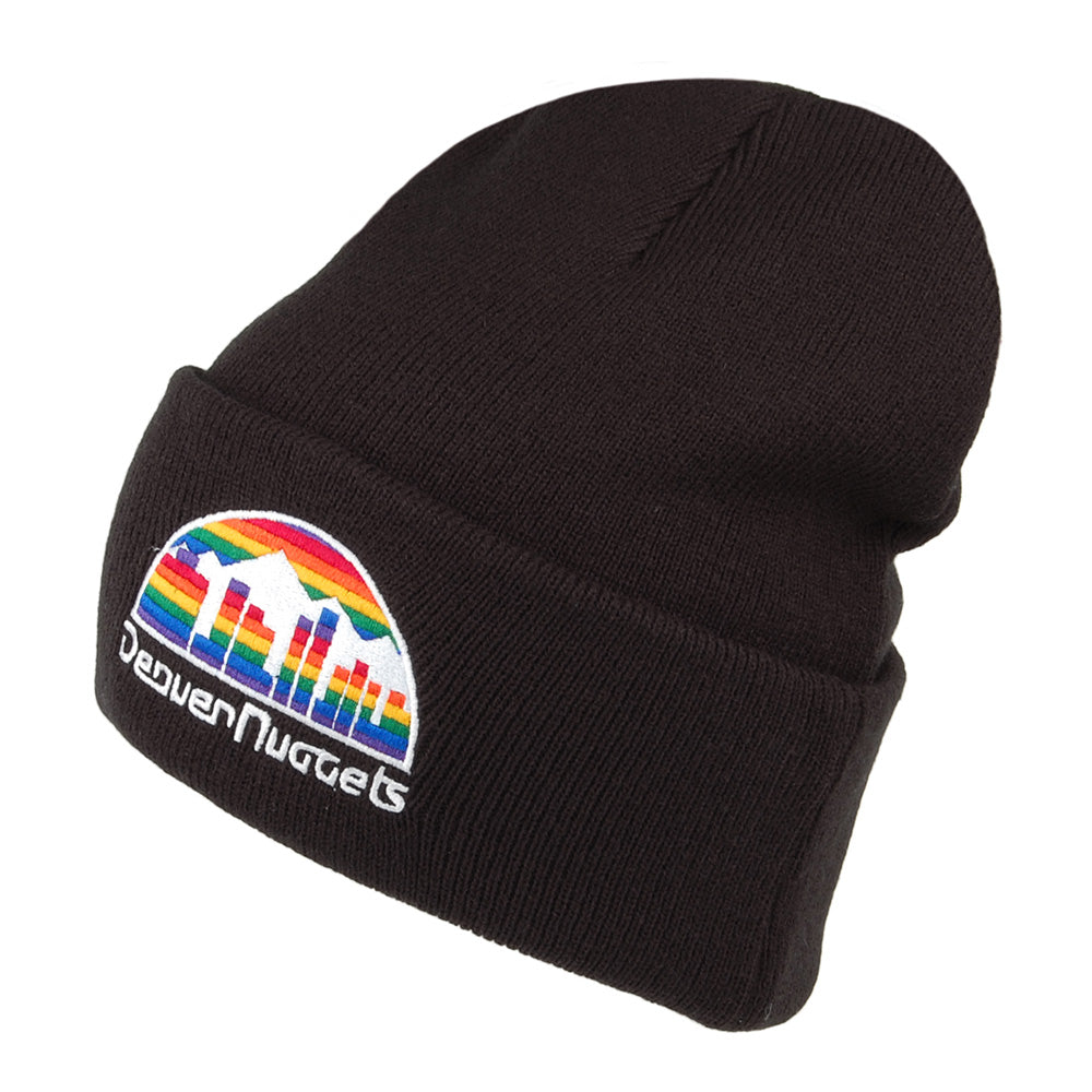 Gorro Beanie NBA Team Logo Cuff Knit Denver Nuggets de Mitchell & Ness - Negro