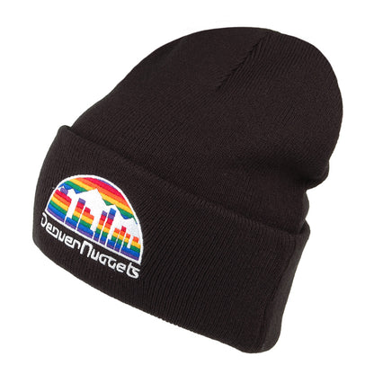 Gorro Beanie NBA Team Logo Cuff Knit Denver Nuggets de Mitchell & Ness - Negro