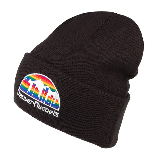 Gorro Beanie NBA Team Logo Cuff Knit Denver Nuggets de Mitchell & Ness - Negro
