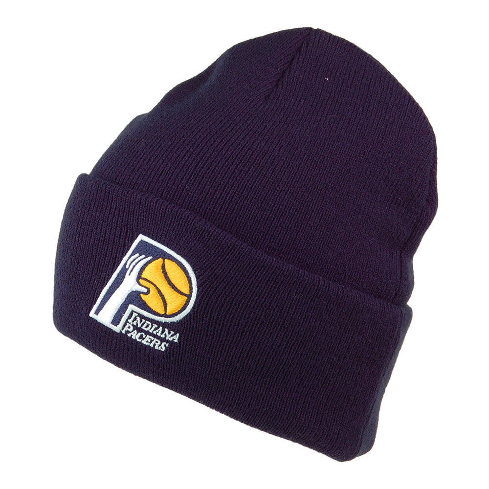 Gorro Beanie NBA Team Logo Cuff Knit Indiana Pacers de Mitchell & Ness - Azul Marino