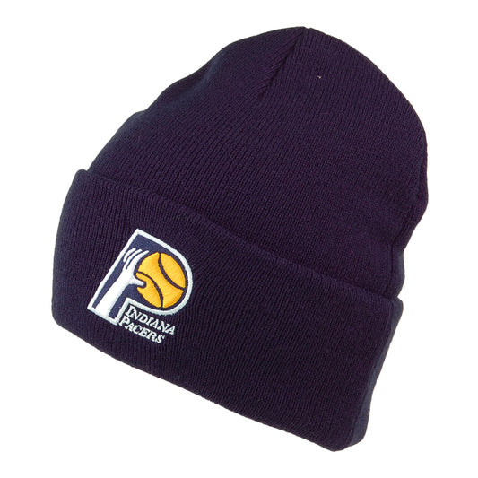 Gorro Beanie NBA Team Logo Cuff Knit Indiana Pacers de Mitchell & Ness - Azul Marino