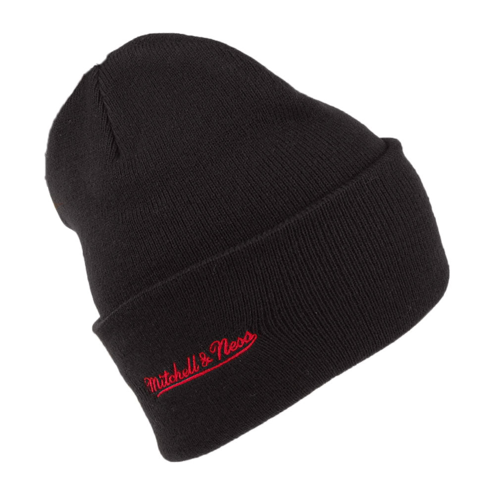 Gorro Beanie NBA Team Logo Cuff Knit Portland Trail Blazers de Mitchell & Ness - Negro
