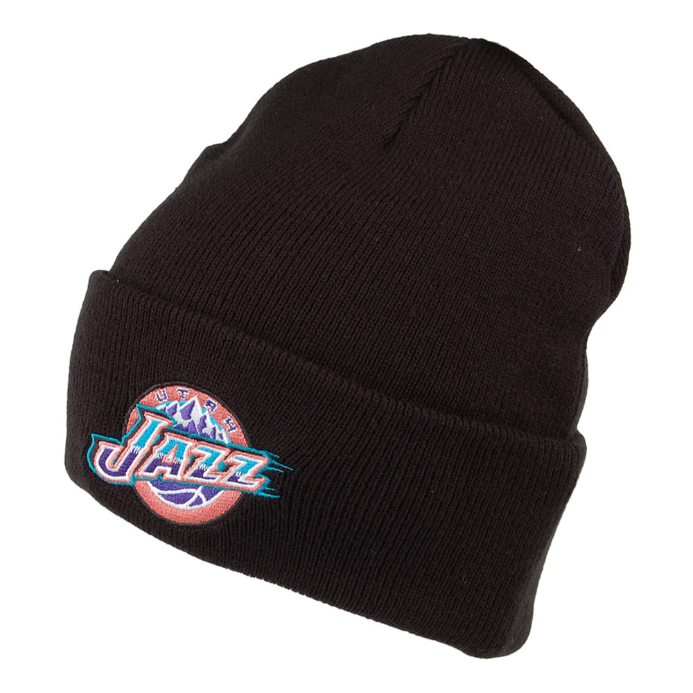 Gorro Beanie NBA Team Logo Cuff Knit Utah Jazz de Mitchell & Ness - Negro