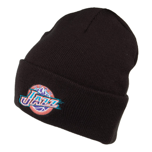 Gorro Beanie NBA Team Logo Cuff Knit Utah Jazz de Mitchell & Ness - Negro