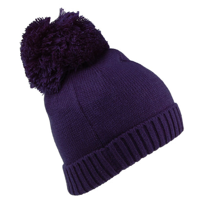 Gorro con pompón mujeres Logo Embroidery de Timberland - Azul Marino