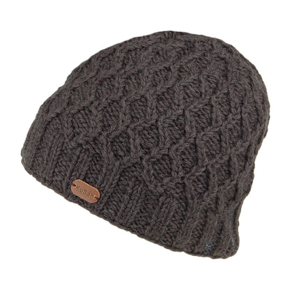 Gorro Beanie Brooklyn de punto cable de Kusan - Antracita