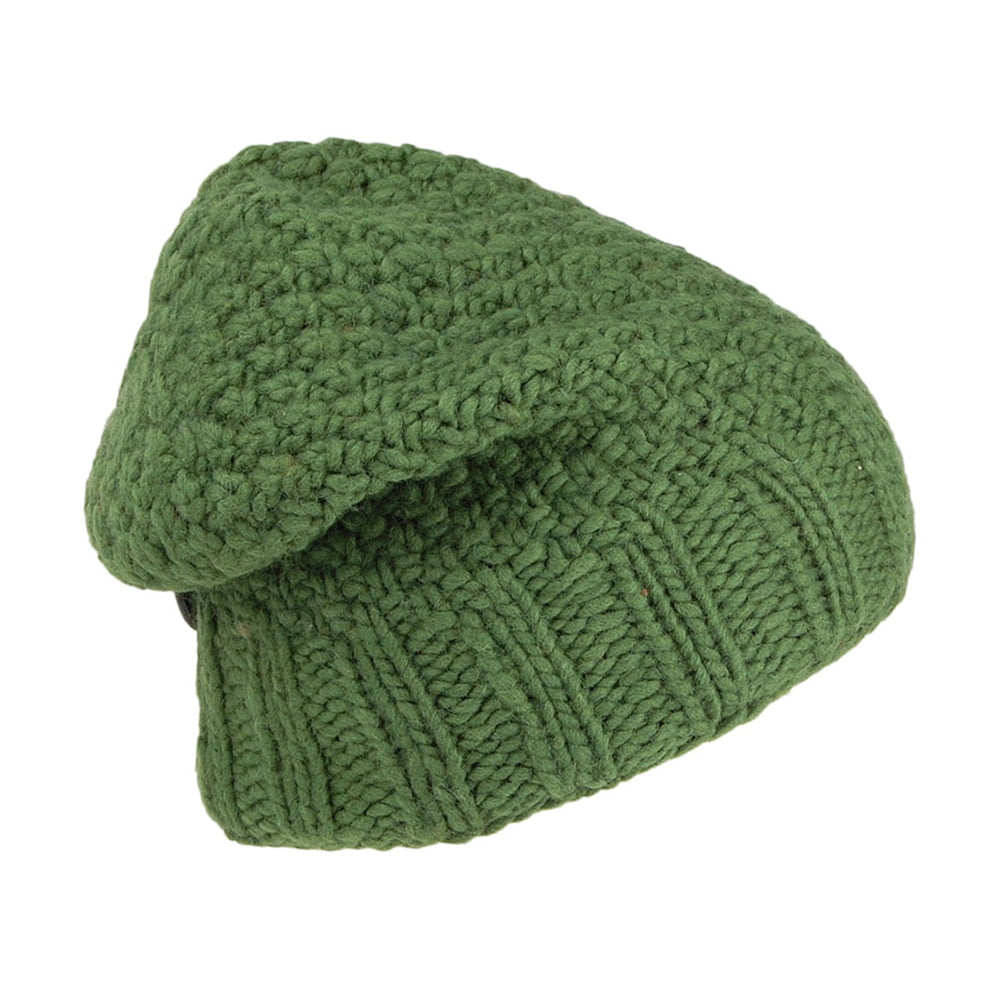 Gorro Beanie con botón de Kusan - Verde
