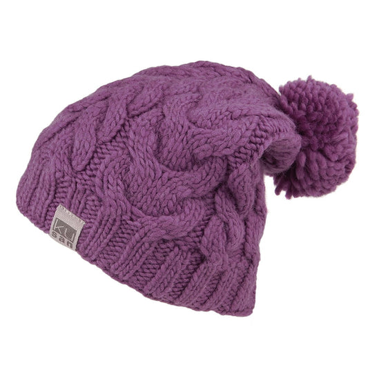 Gorro con pompón Oversized de Kusan - Rosa