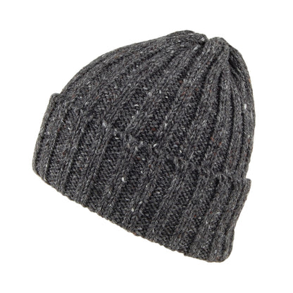 Gorro Beanie Kilcarra con vuelta de lana de Highland 2000 - Antracita