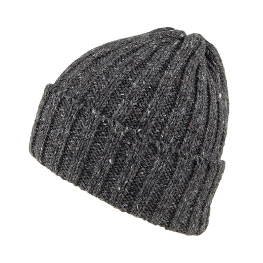 Gorro Beanie Kilcarra con vuelta de lana de Highland 2000 - Antracita