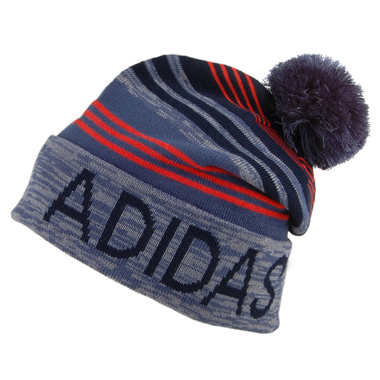 Gorro con Pompón Logo de Adidas - Múltiples tonalidades azules
