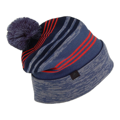 Gorro con Pompón Logo de Adidas - Múltiples tonalidades azules