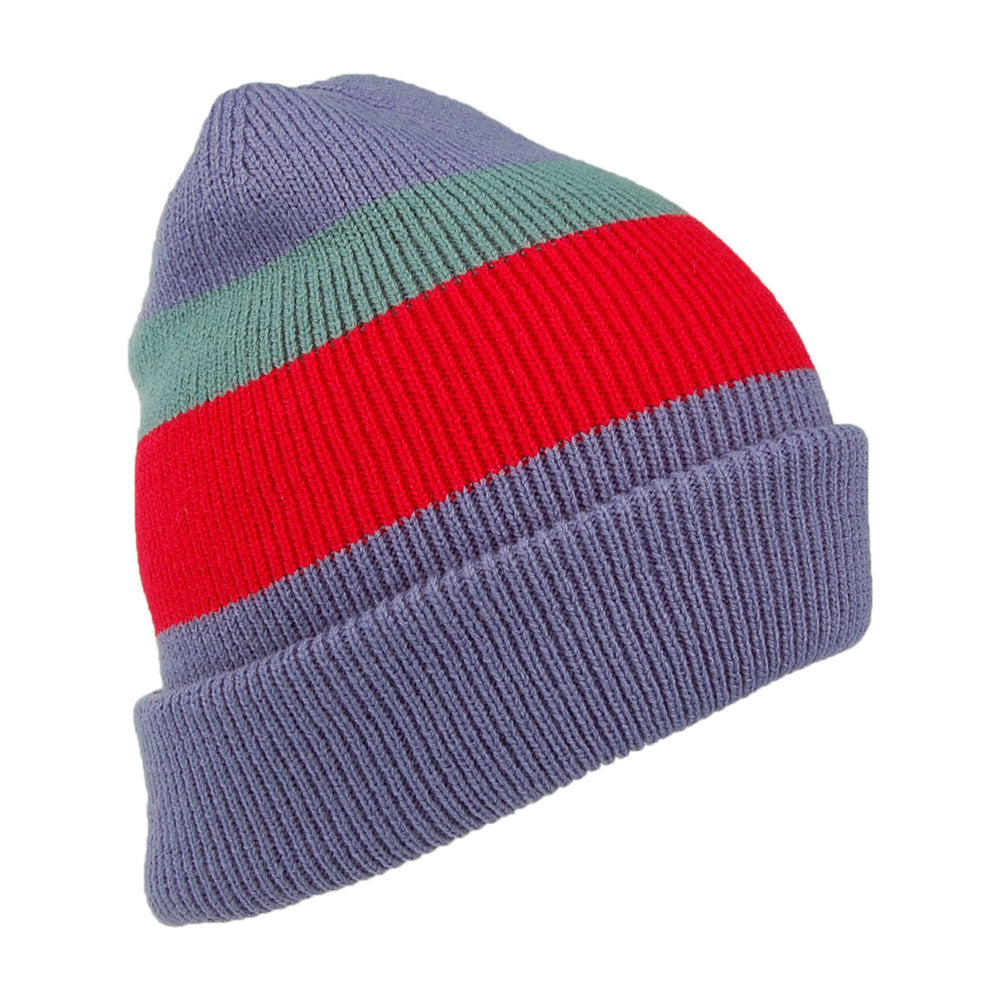 Gorro Beanie Cowie Vuelta Tejida con franjas de Barts - Lavanda