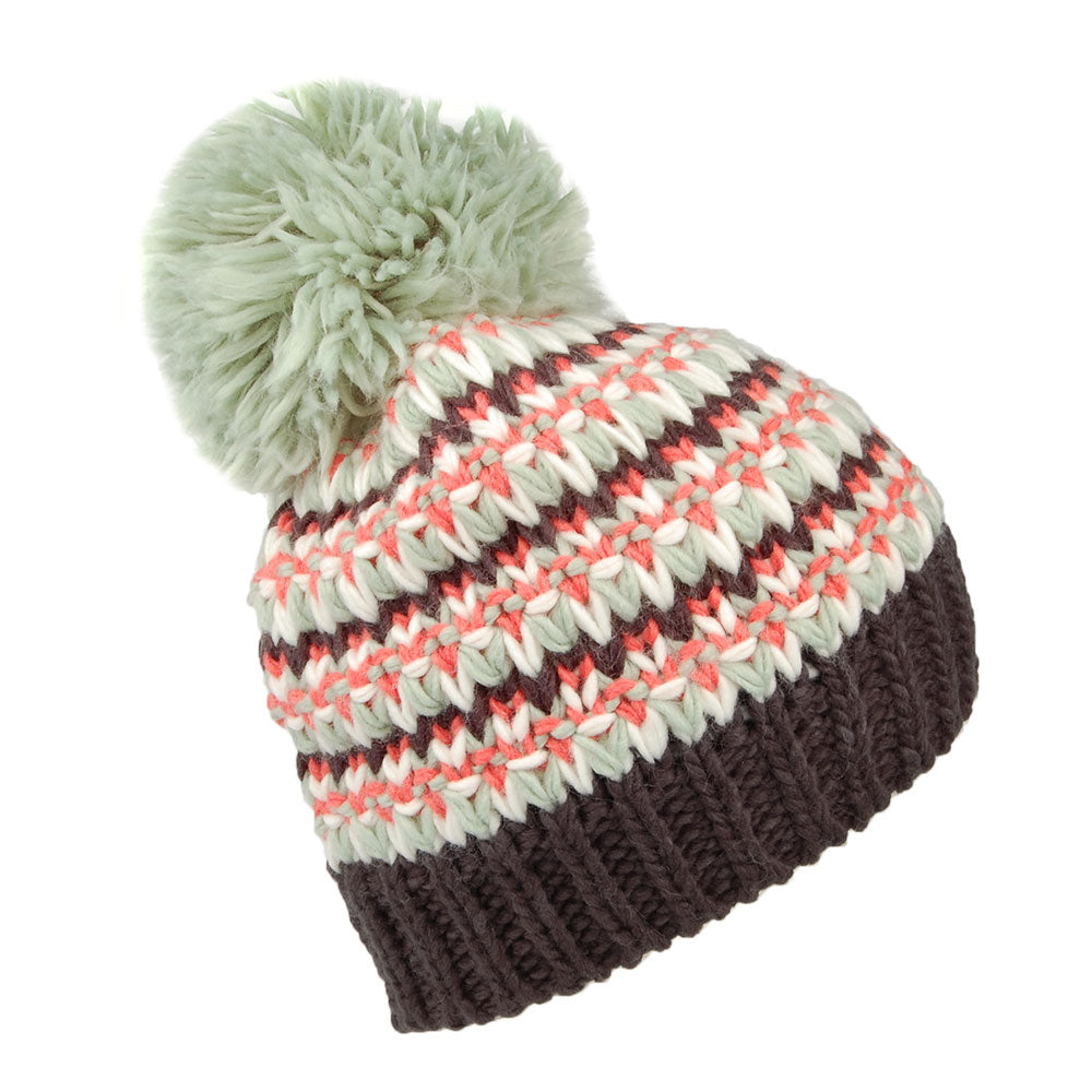 Gorro con pompón Melapie de Barts - Menta-Azul Marino