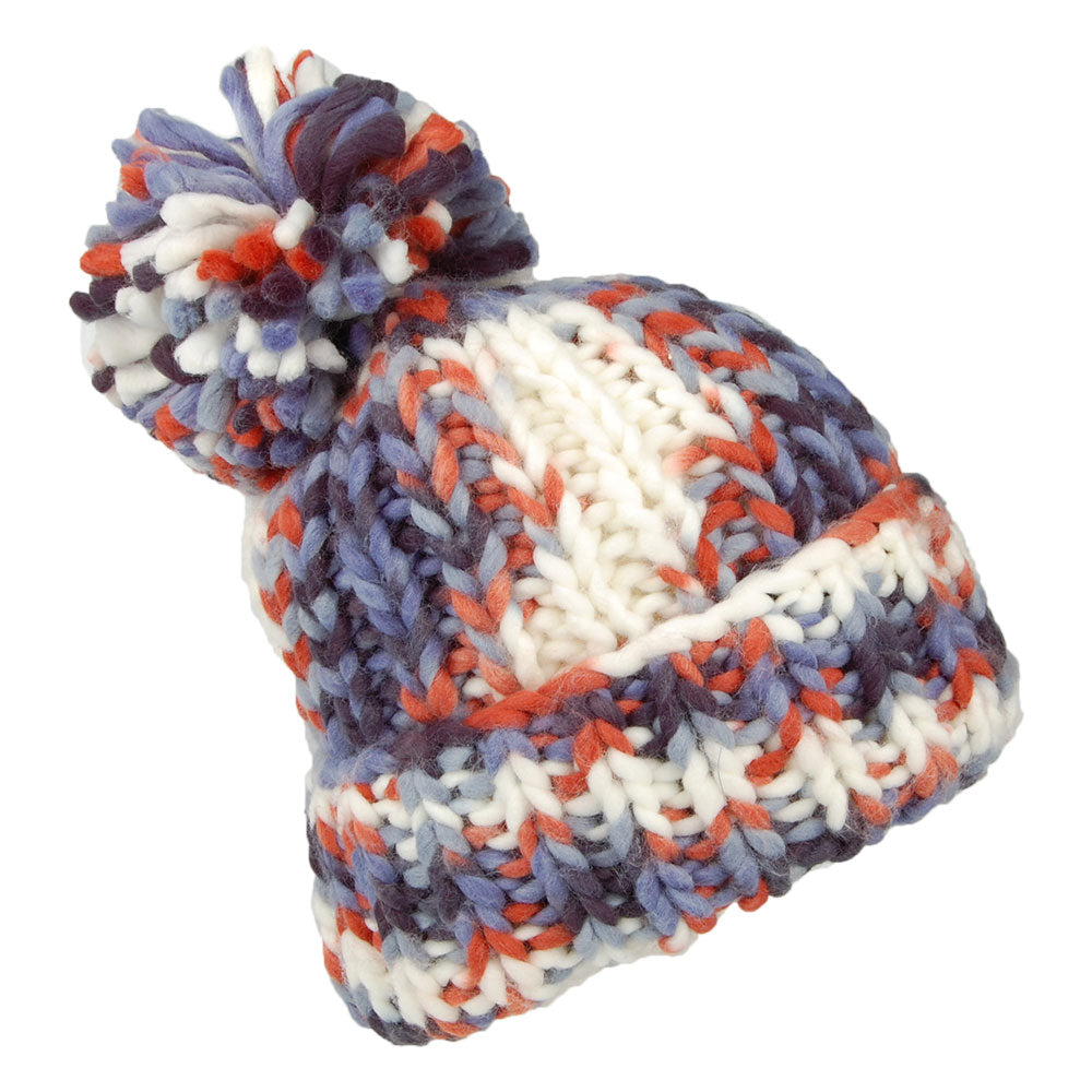 Gorro con pompón Emmaz Oversized de Barts - Azul Marino-Multi