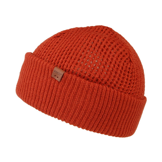 Gorro Beanie Adas con vuelta punto gofre de Barts - Rojo Óxido
