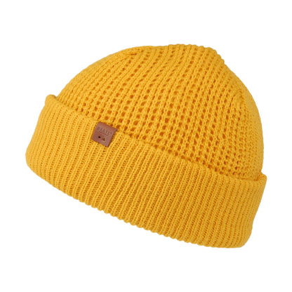 Gorro Beanie Adas con vuelta punto gofre de Barts - Amarillo