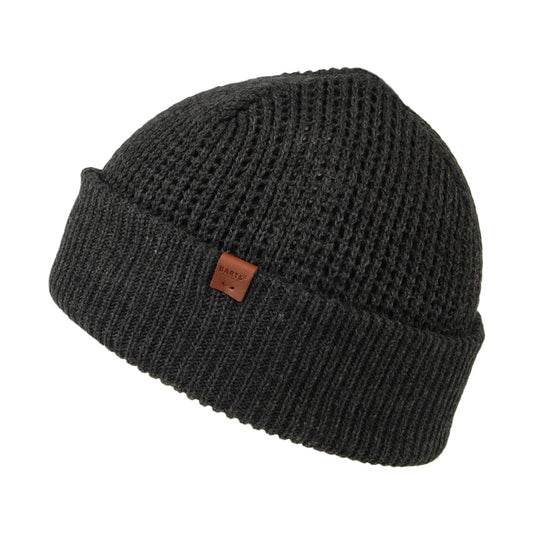 Gorro Beanie Adas con vuelta punto gofre de Barts - Antracita