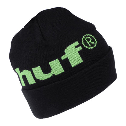 Gorro Beanie 98 Logo de HUF - Negro