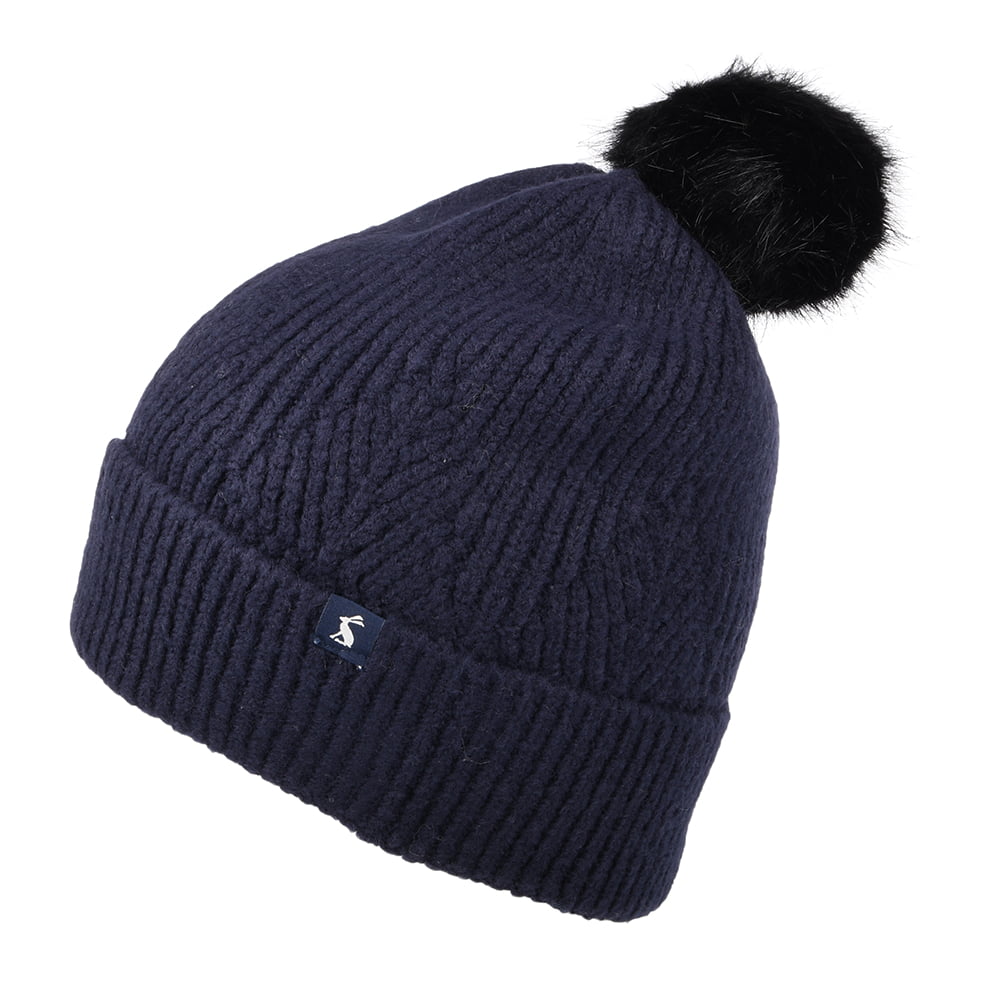 Gorro con pompón Thurley de Joules - Azul Marino