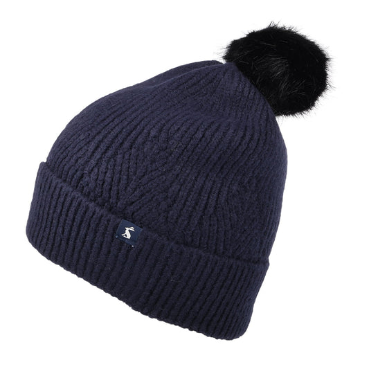 Gorro con pompón Thurley de Joules - Azul Marino