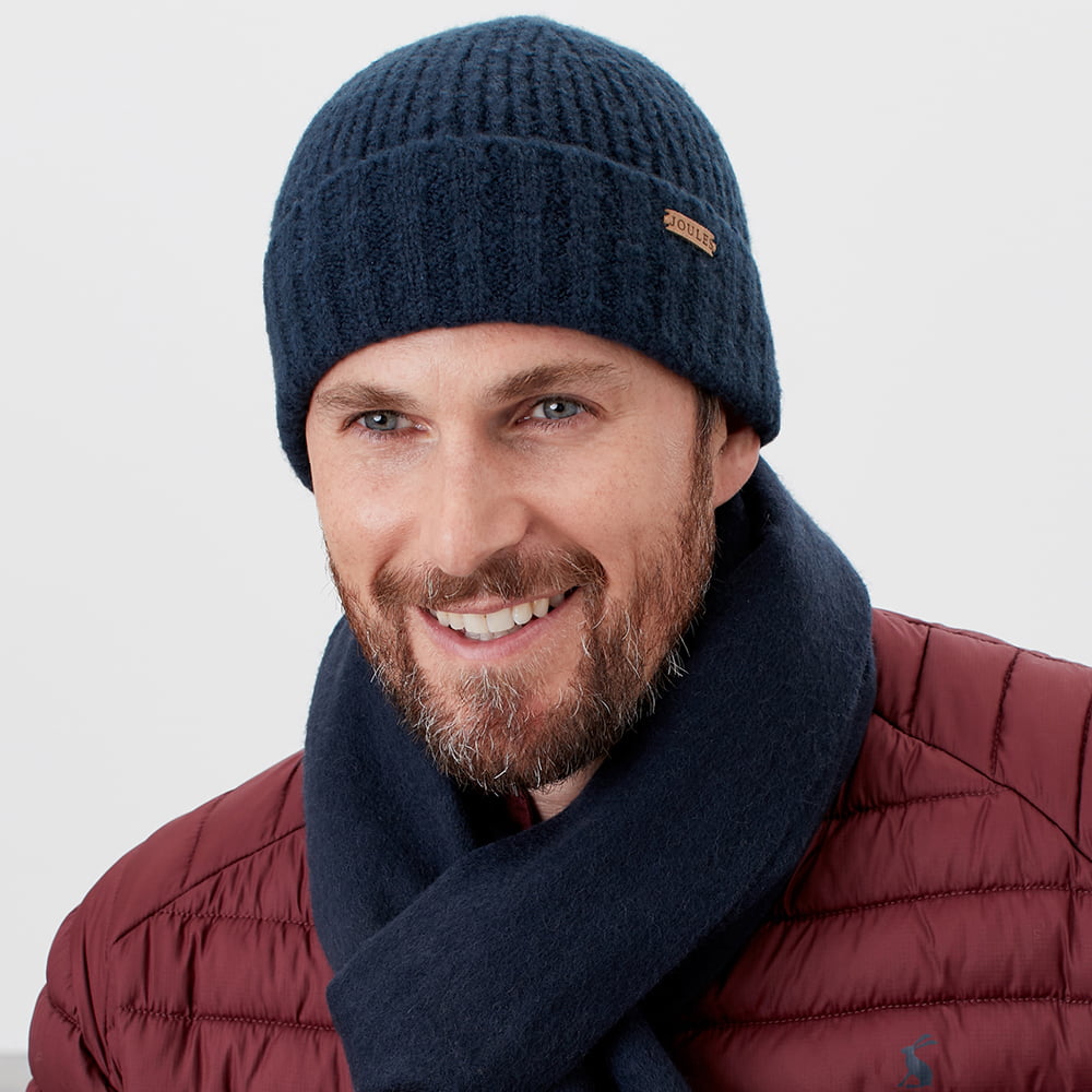 Gorro Beanie Bamburgh II de Joules - Azul Marino