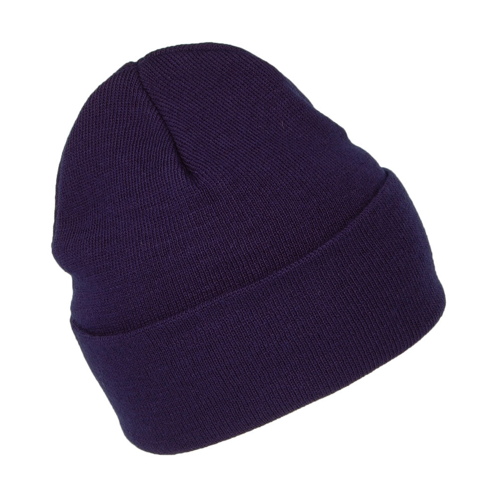 Gorro Beanie Smaller Serif Logo con vuelta de Levi's - Azul Marino