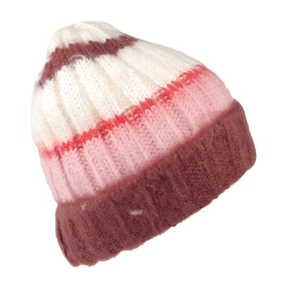 Gorro Beanie Striped Knit de Levi's - Rosa-Blanco