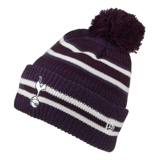 Gorro con pompón con vuelta Jake Knit Tottenham Hotspur FC de New Era - Azul Marino-Blanco