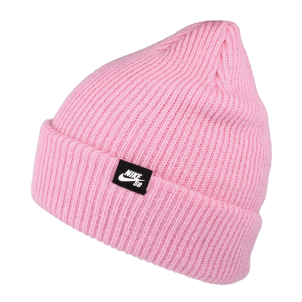 Gorro Beanie Fisherman con vuelta de Nike SB - Rosa