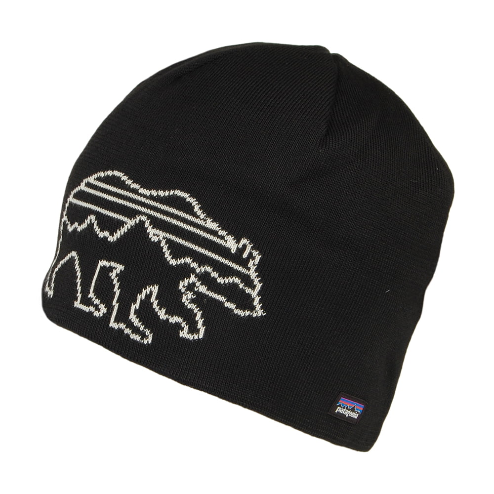 Gorro Beanie Fitz Bear reciclado de Patagonia - Negro