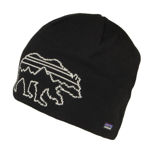 Gorro Beanie Fitz Bear reciclado de Patagonia - Negro