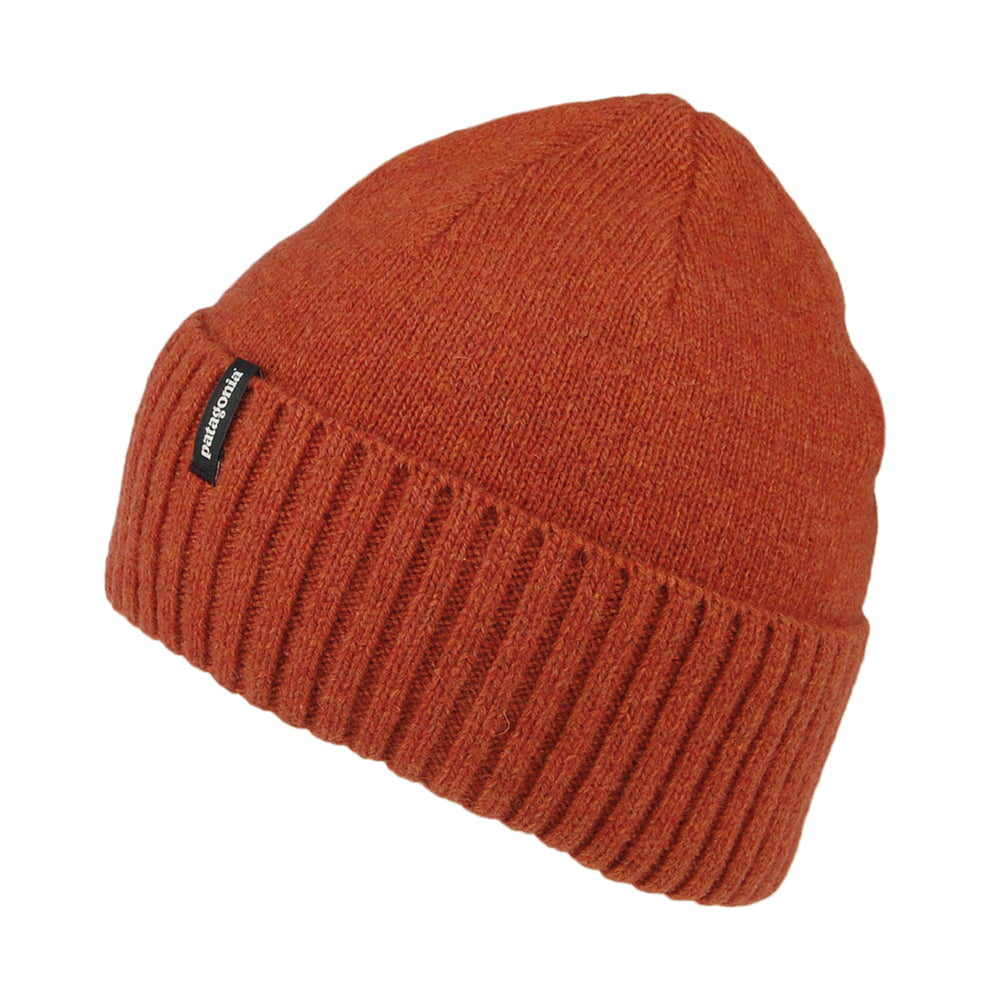 Gorro Beanie Brodeo de lana reciclada de Patagonia - Naranja