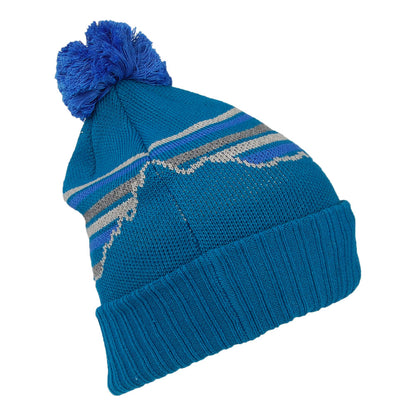 Gorro con pompón Fitz Roy Retro Powder Town de Patagonia - Azul