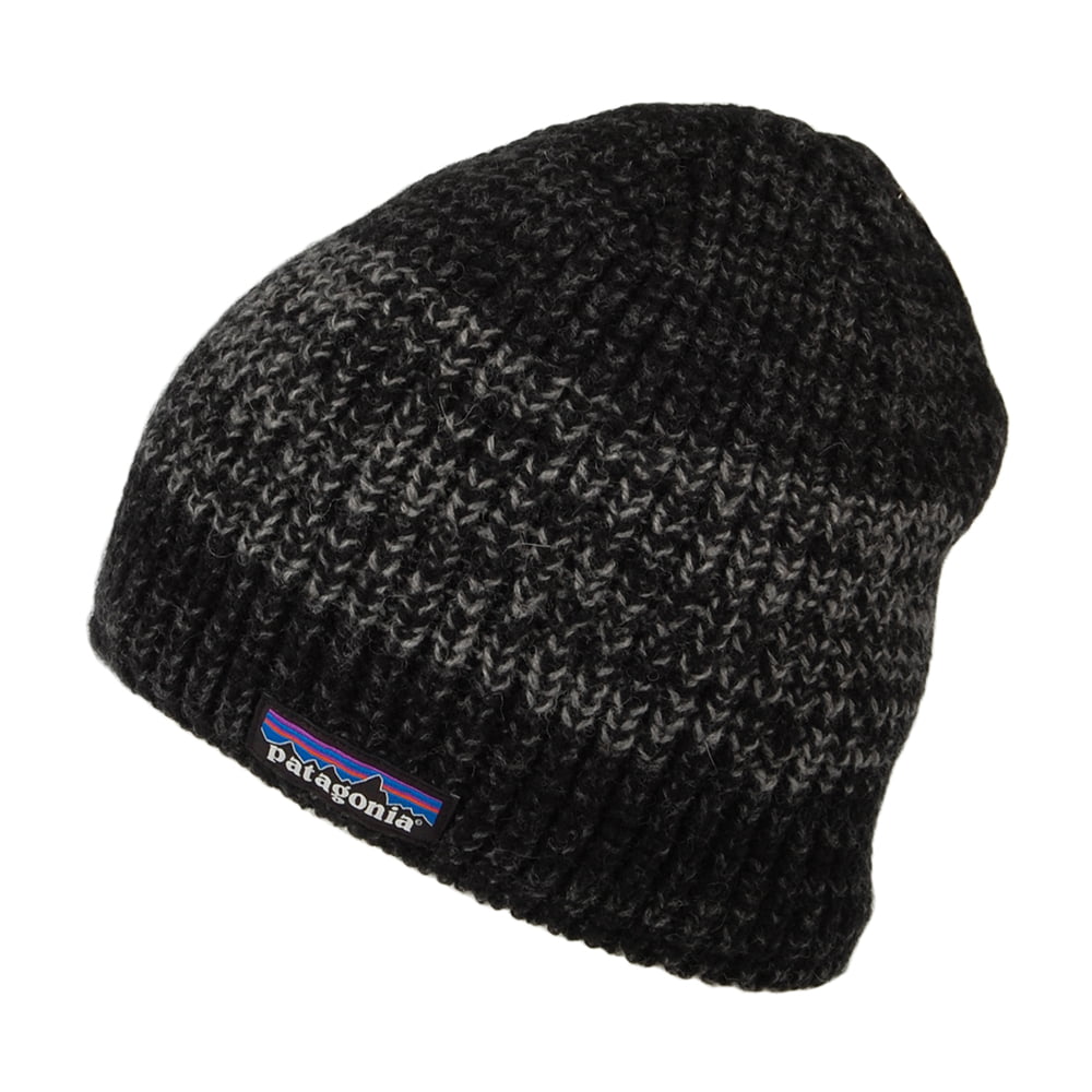 Gorro Beanie Speedway de lana reciclada de Patagonia - Negro-Gris