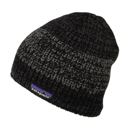 Gorro Beanie Speedway de lana reciclada de Patagonia - Negro-Gris