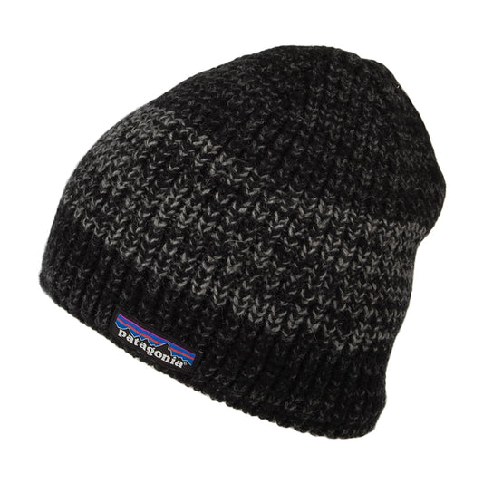 Gorro Beanie Speedway de lana reciclada de Patagonia - Negro-Gris