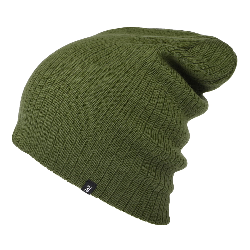 Gorro Beanie Oversized Ribknit de Jaxon & James - Verde Oliva