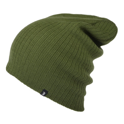 Gorro Beanie Oversized Ribknit de Jaxon & James - Verde Oliva