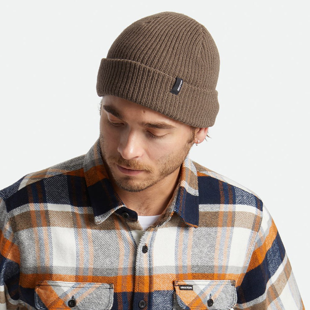 Gorro Beanie Heist con vuelta de Brixton - Marrón