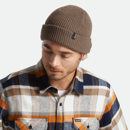 Gorro Beanie Heist con vuelta de Brixton - Marrón