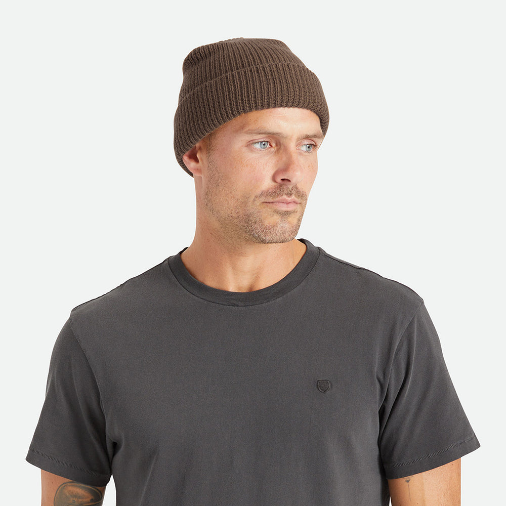 Gorro Beanie Heist con vuelta de Brixton - Marrón
