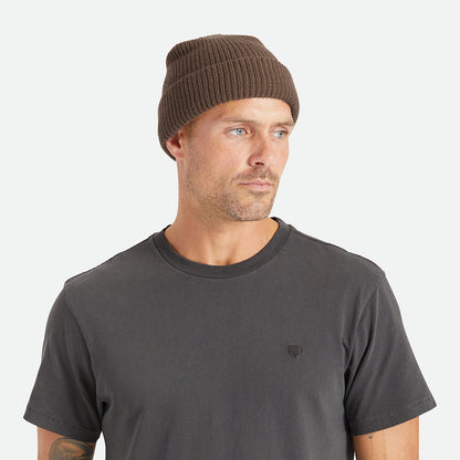 Gorro Beanie Heist con vuelta de Brixton - Marrón