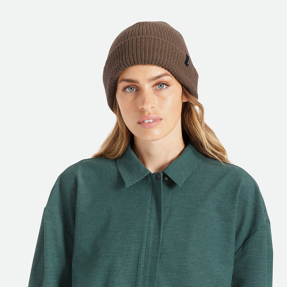 Gorro Beanie Heist con vuelta de Brixton - Marrón
